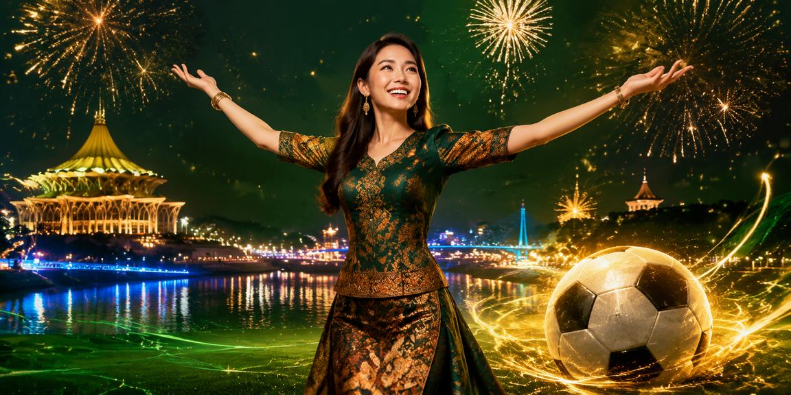 Pertaruhan bola sepak bergaya batik dari Kuching Malaysia